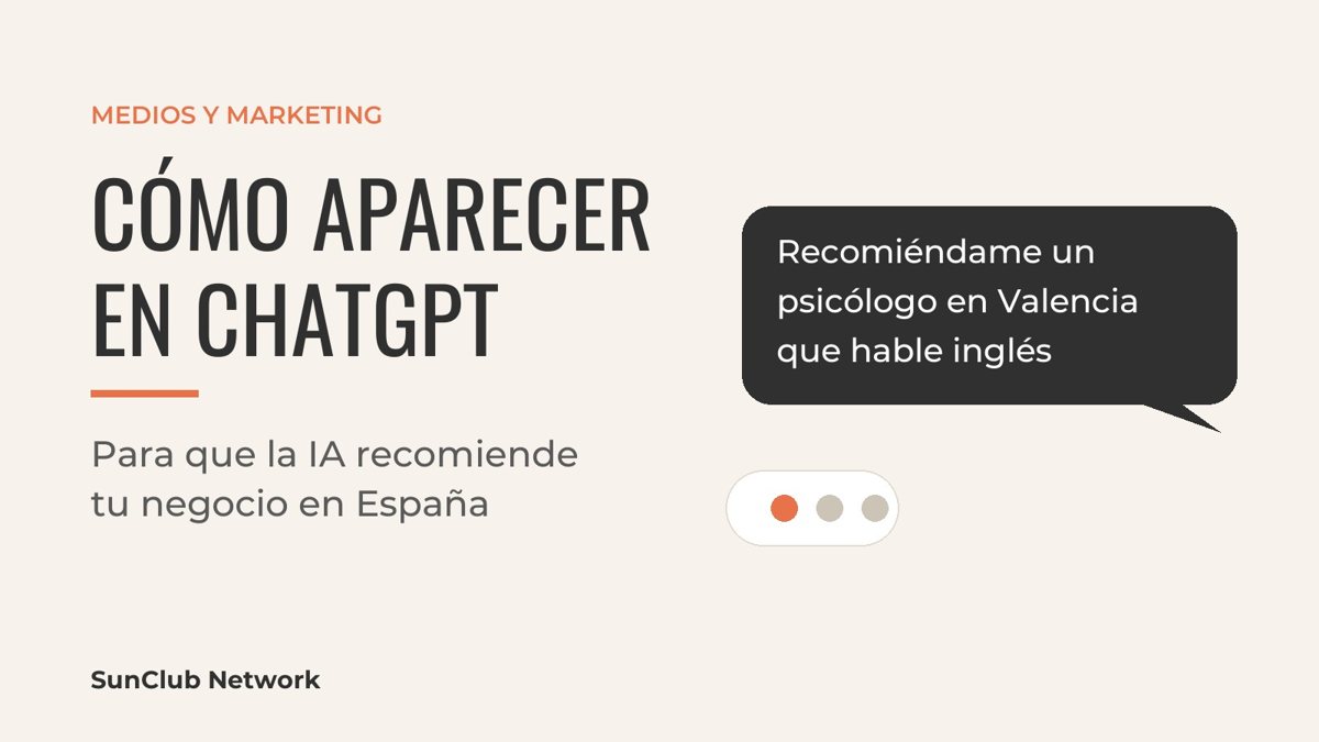 Cómo aparecer en ChatGPT: pregunta a la IA por un psicólogo en Valencia que hable inglés